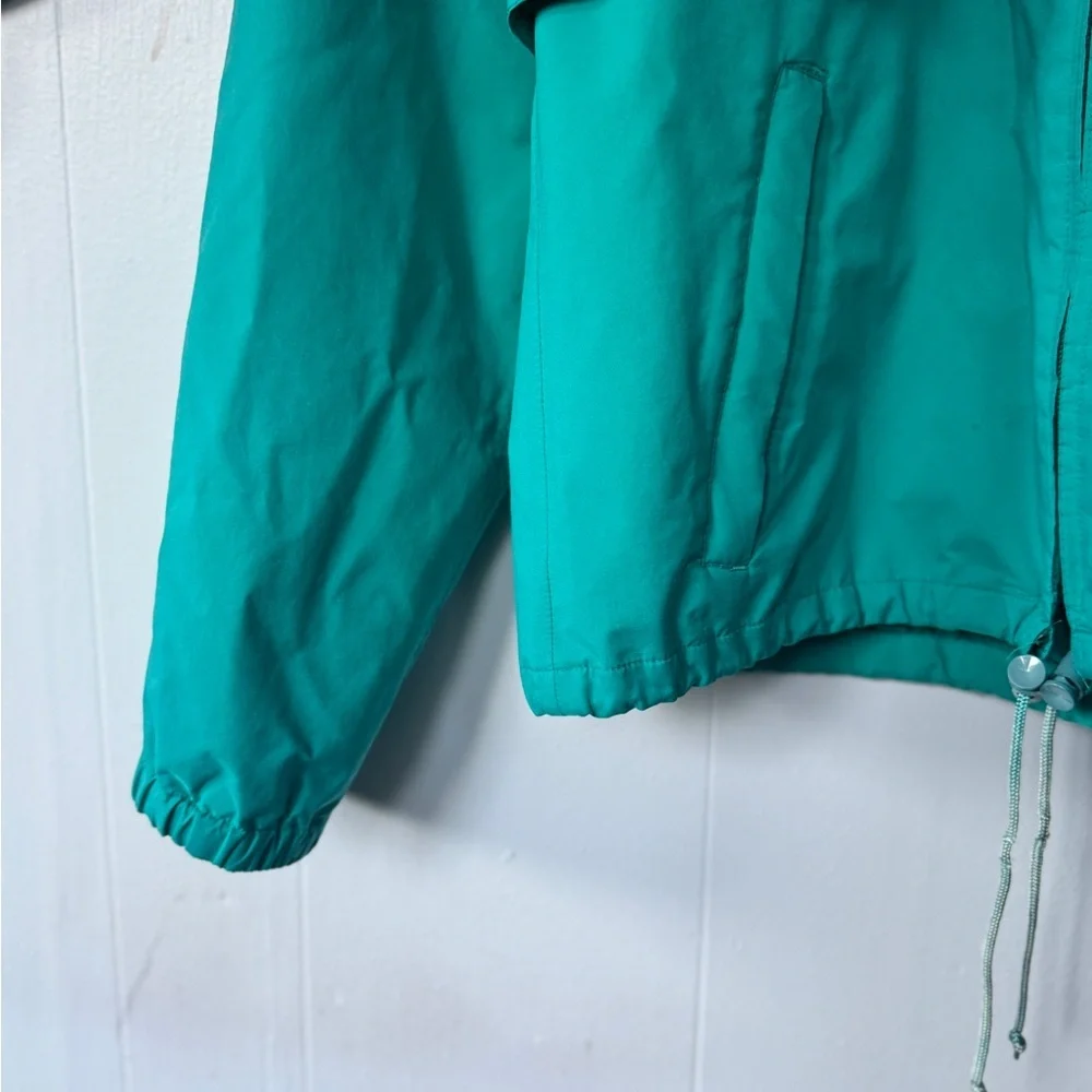 Vintage Eddie Bauer Gore-Tex Jacket Mens Small Teal Green Outdoor Anorak ✨ - Picture 9 of 14